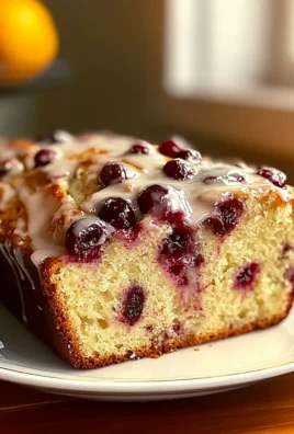 Cranberry Bread with Orange Glaze