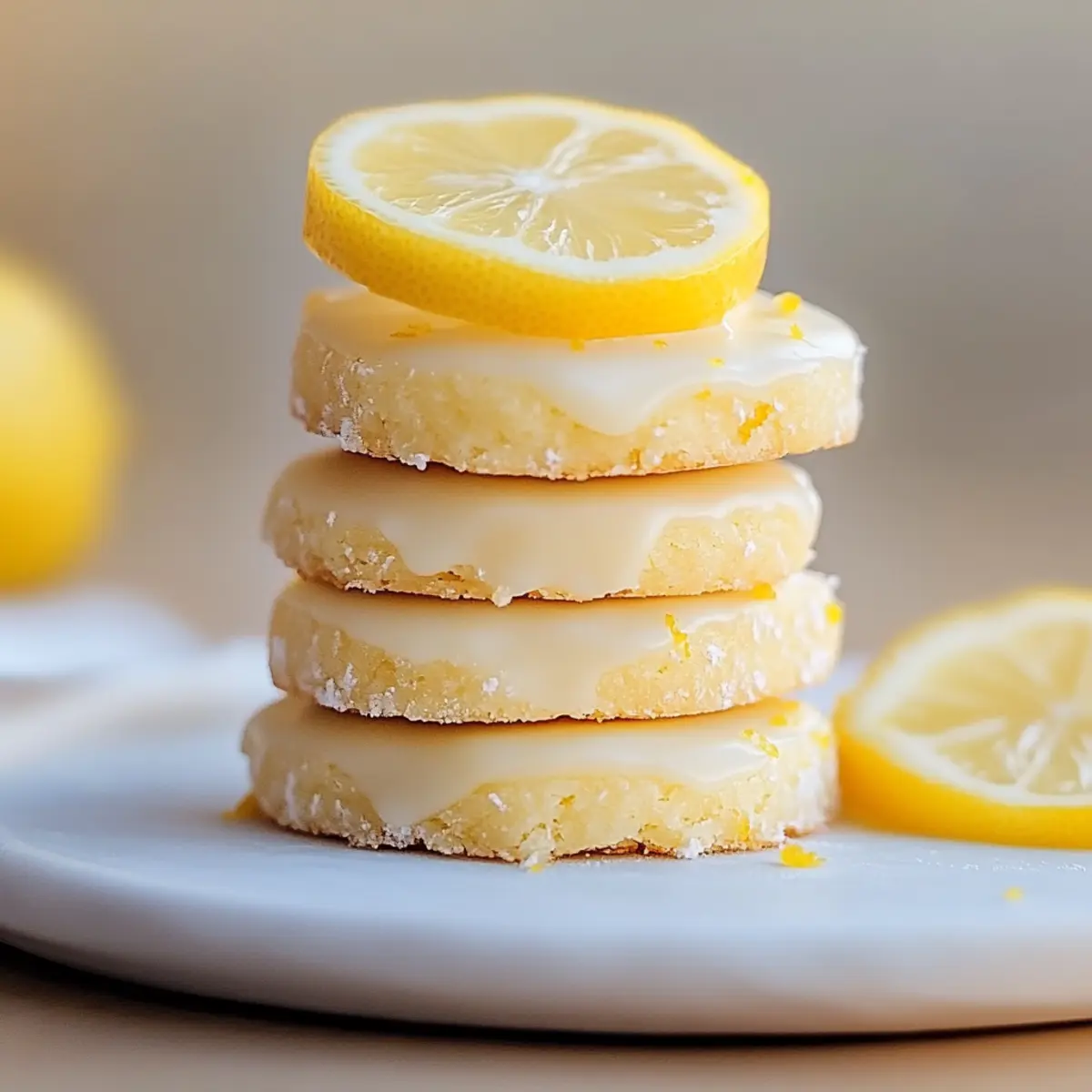 Lemon Shortbread Cookies