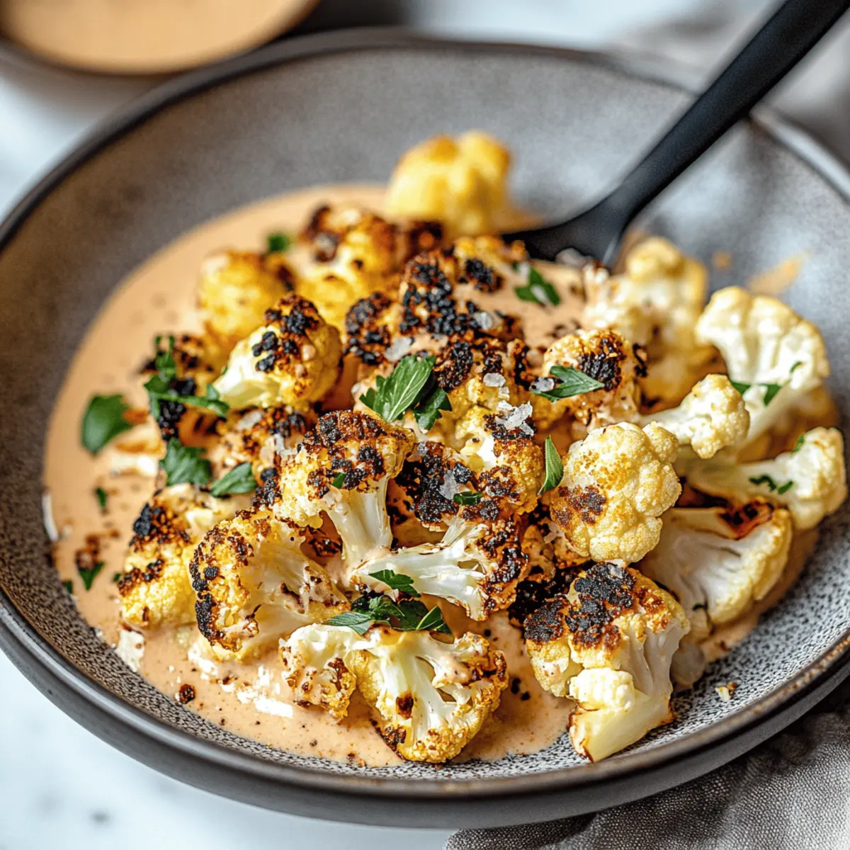 Charred Tahini Cauliflower