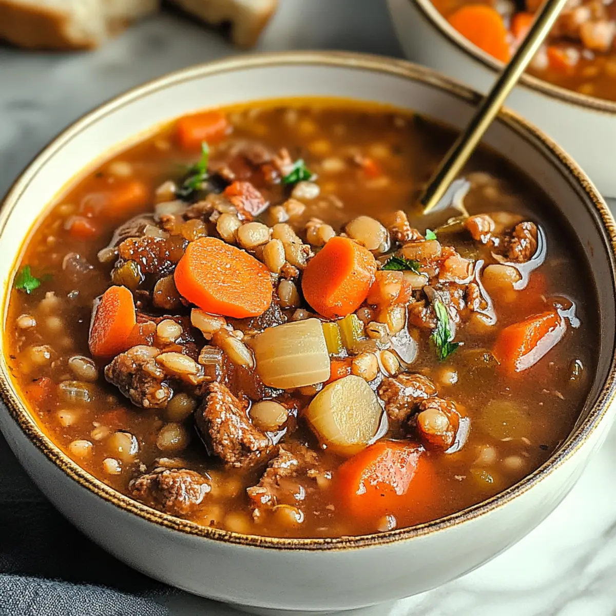 Beef Barley Vegetable Soup