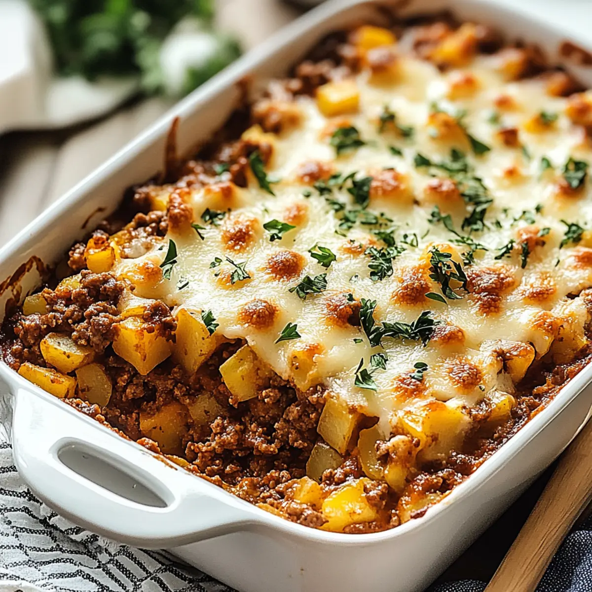Ground Beef Potato Casserole