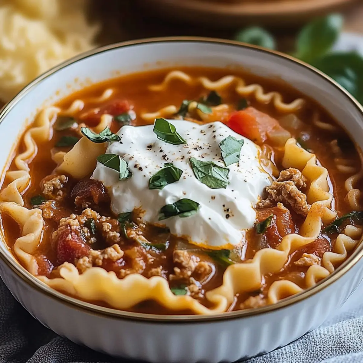 Crockpot Lasagna Soup
