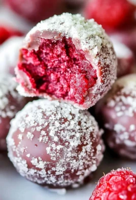 White Chocolate Raspberry Truffles