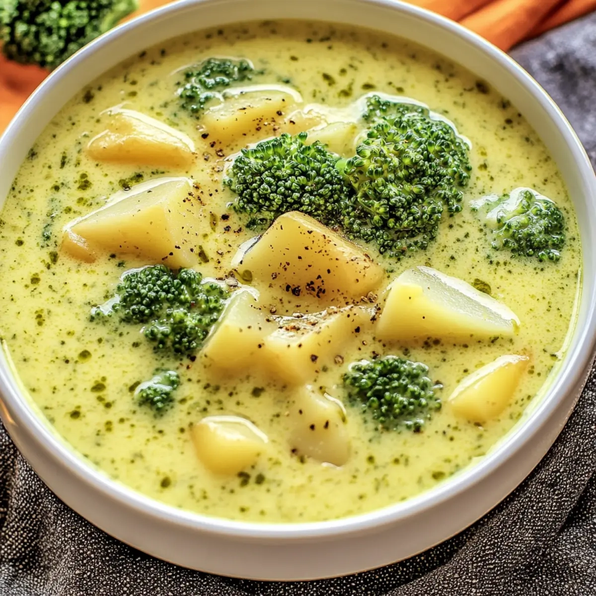 Broccoli Potato Creamy Soup