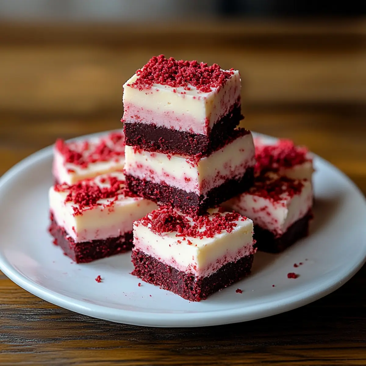 Red Velvet Cheesecake Fudge