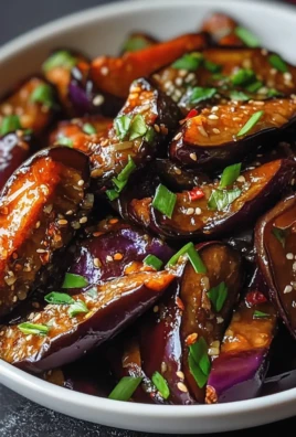 Sticky Garlic Eggplant