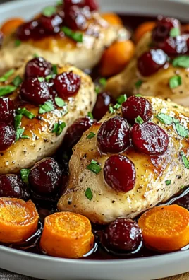 Cranberry Glazed Chicken with Carrots & Sweet Potatoes