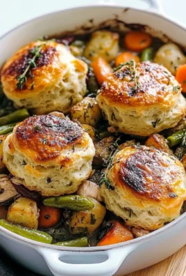 Chicken Pot Pie Biscuits