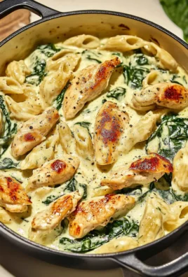 Creamy Spinach and Artichoke Chicken Pasta