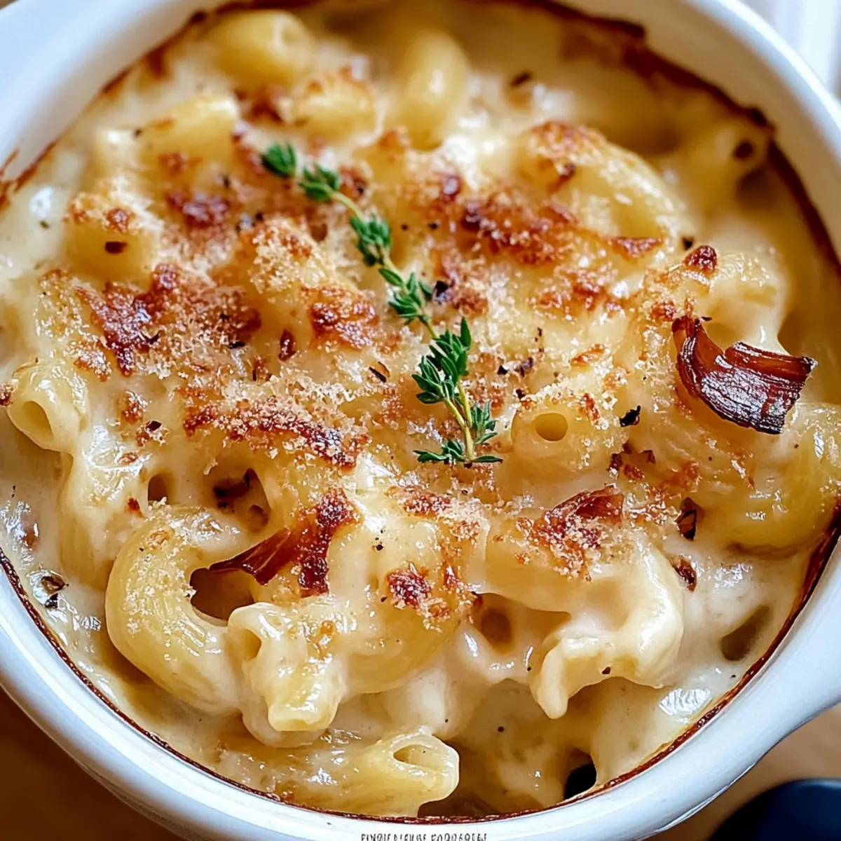French Onion Soup Mac and Cheese