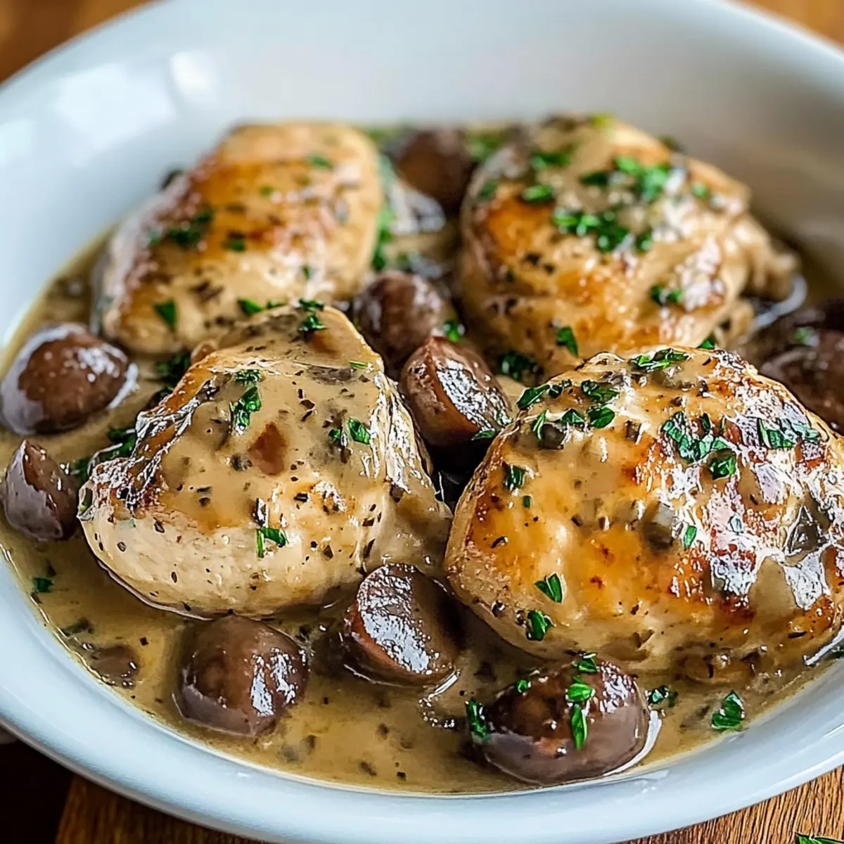 Creamy Crock Pot Chicken Marsala