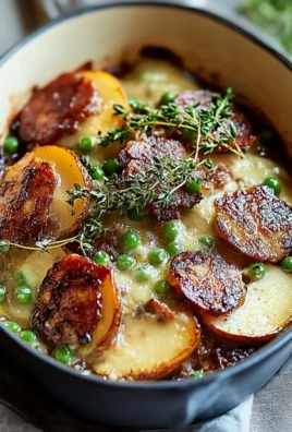 Christmas Peas with Pancetta and Pear