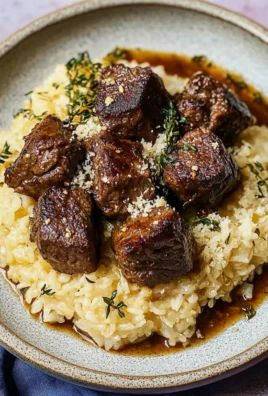 Garlic Butter Steak Bites with Parmesan Rice