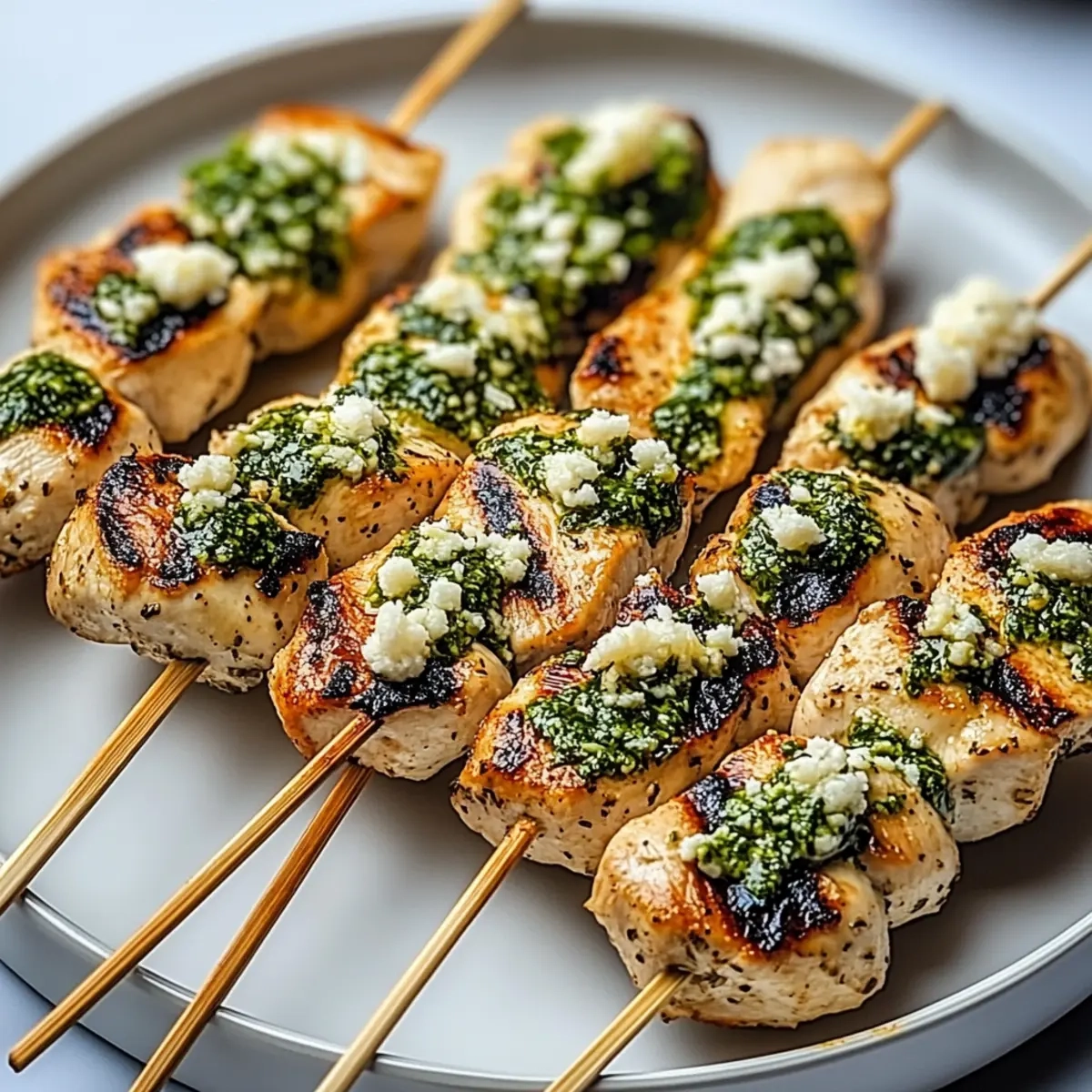 Ranch Garlic Parmesan Chicken Skewers