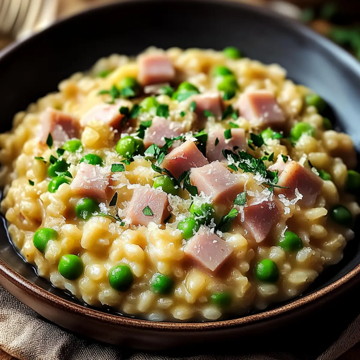 Ham and Pea Risotto
