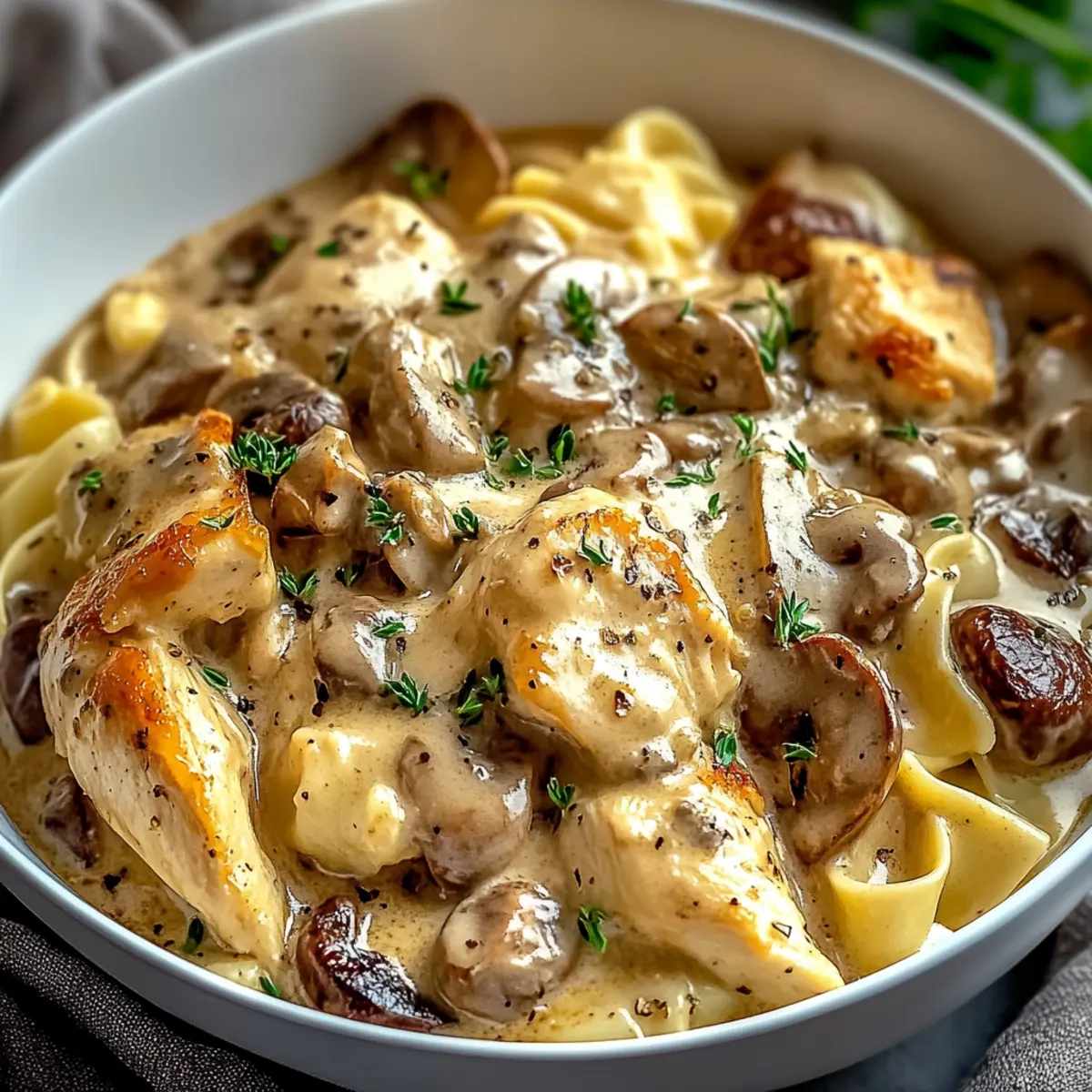 Rich Chicken Stroganoff