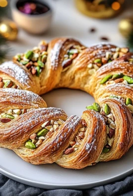 Pistachio Almond Sweet Bread Wreath