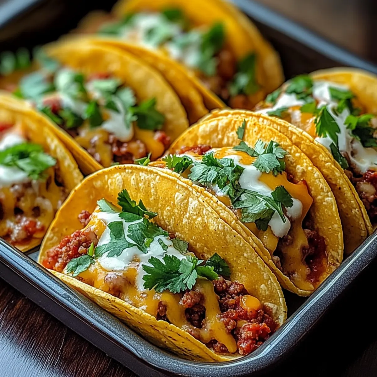 Oven-Baked Cheesy Tacos