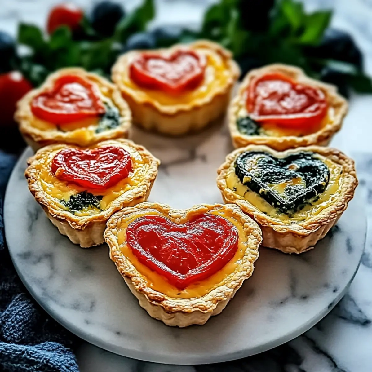 Heart Shaped Quiche
