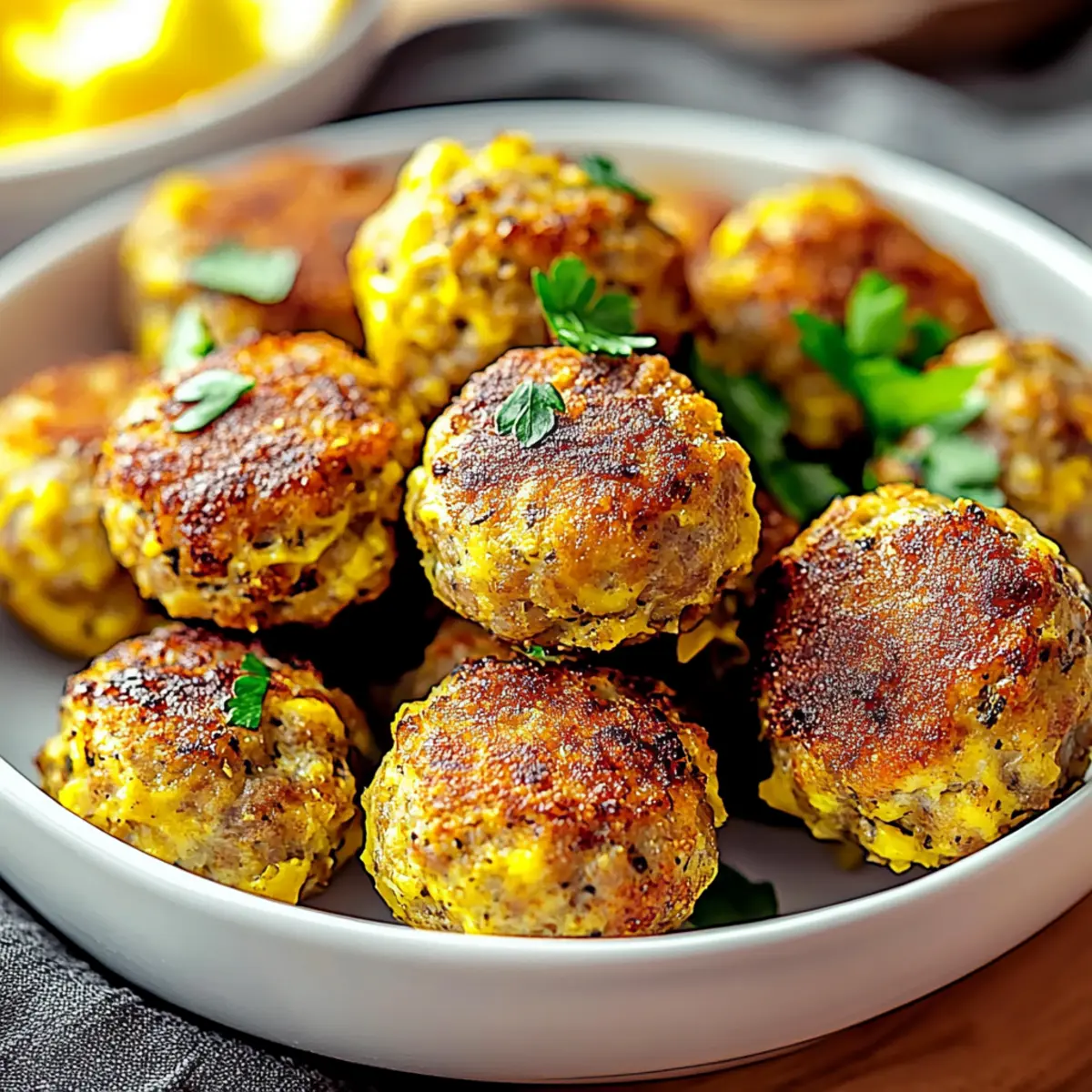 Golden-Brown Baked Sausage Balls