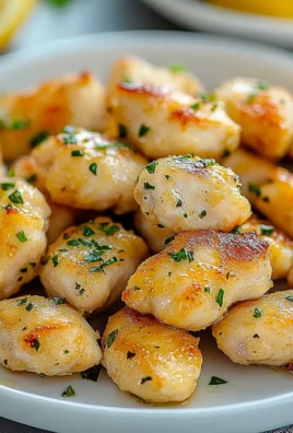 Lemon Garlic Chicken Bites