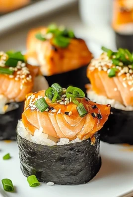 Baked Salmon Sushi Cups
