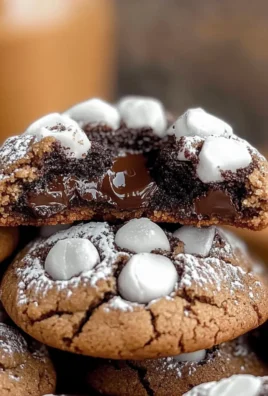 Chocolate Crinkle Blossom Cookies