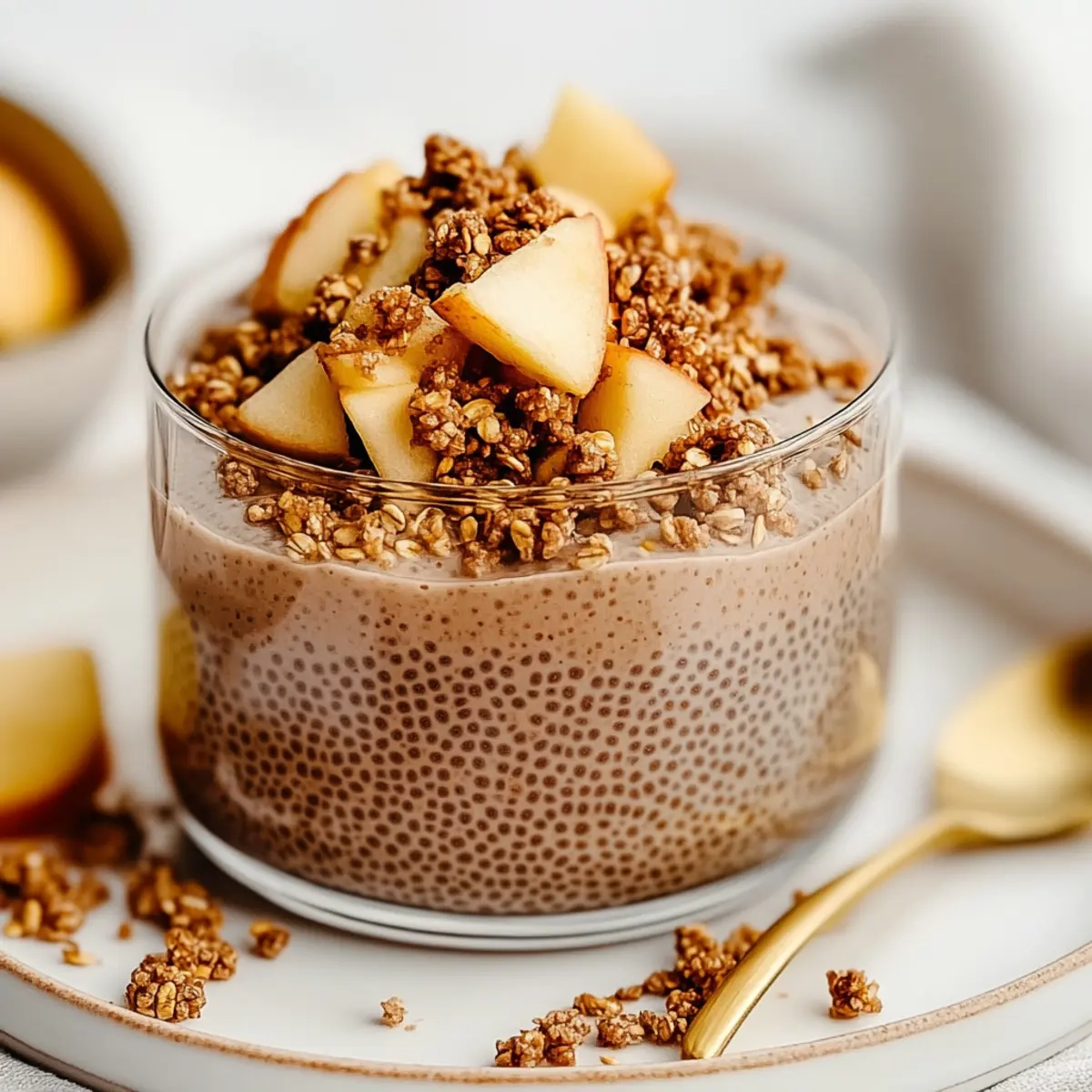 Apple Crumble Chia Pudding