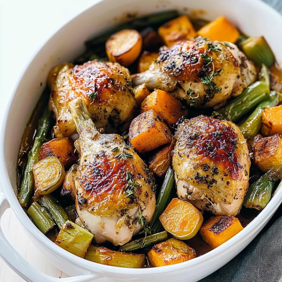 Roasted Chicken Leek Butternut