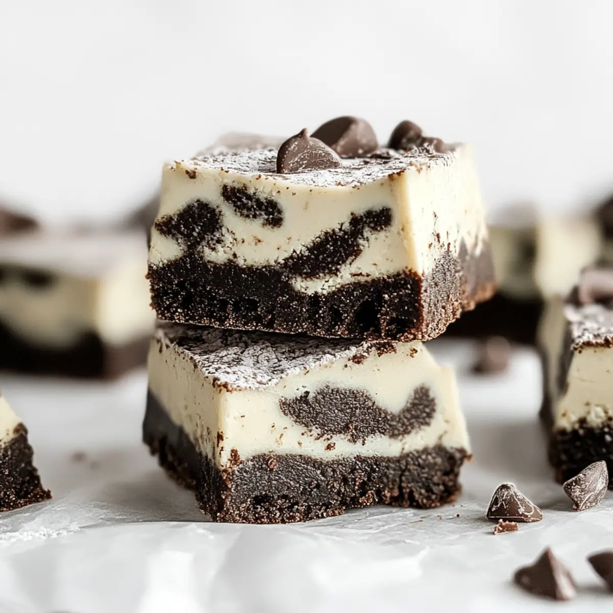 Matcha Cheesecake Swirl Brownies