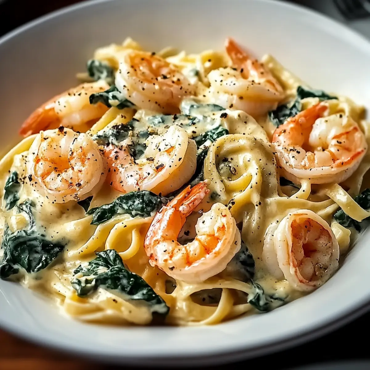 Creamy Shrimp and Spinach Ricotta Pasta