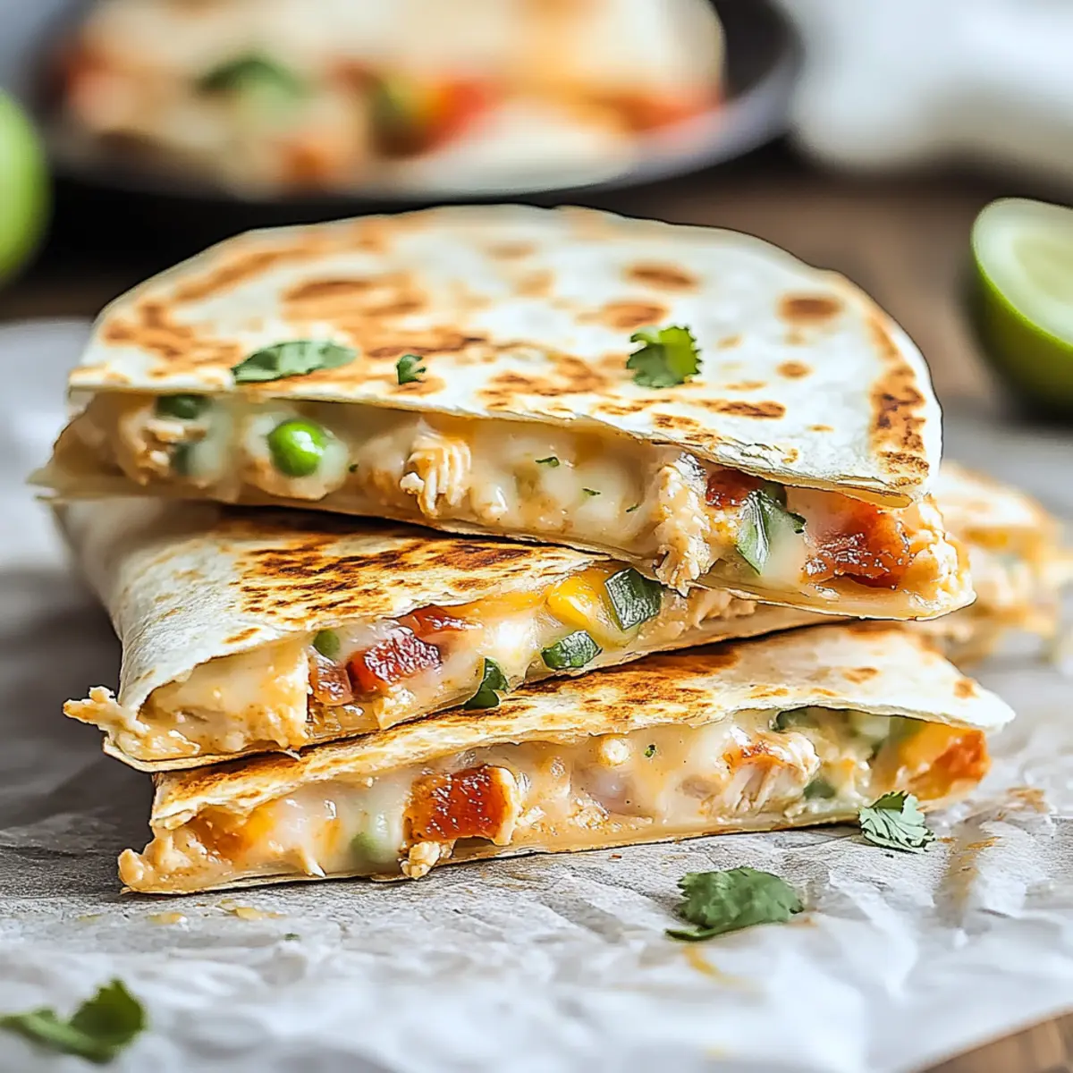 Chicken Bacon Ranch Quesadilla