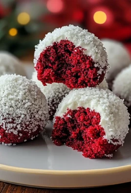 Red Velvet Snowball Cookies