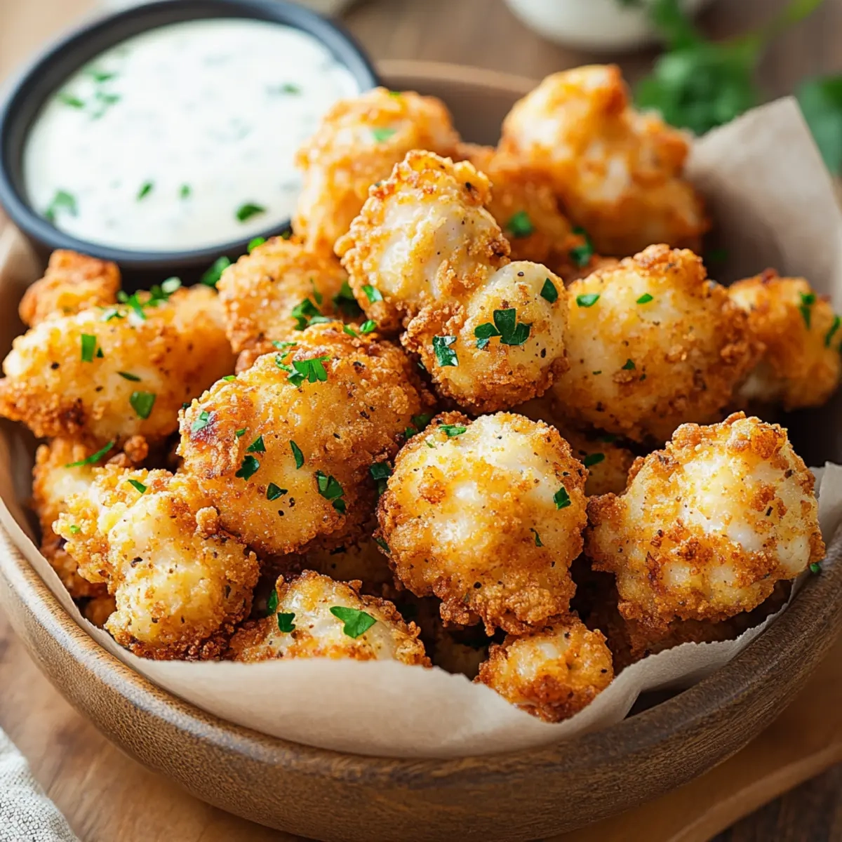 Baked Popcorn Chicken