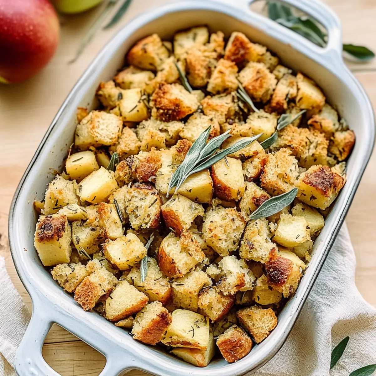 Simple Apple Sage Stuffing