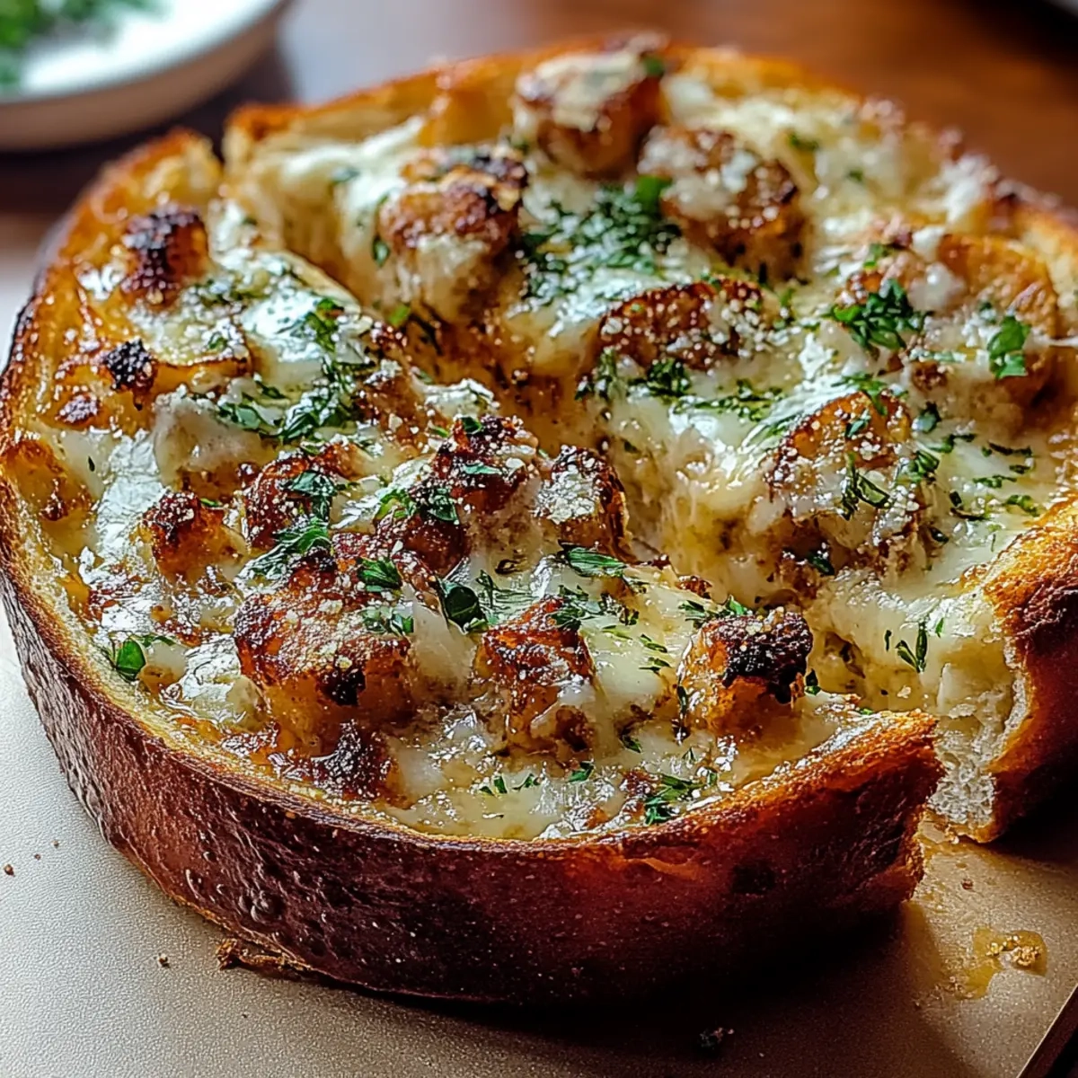 Hot Honey Garlic Bread Pizza
