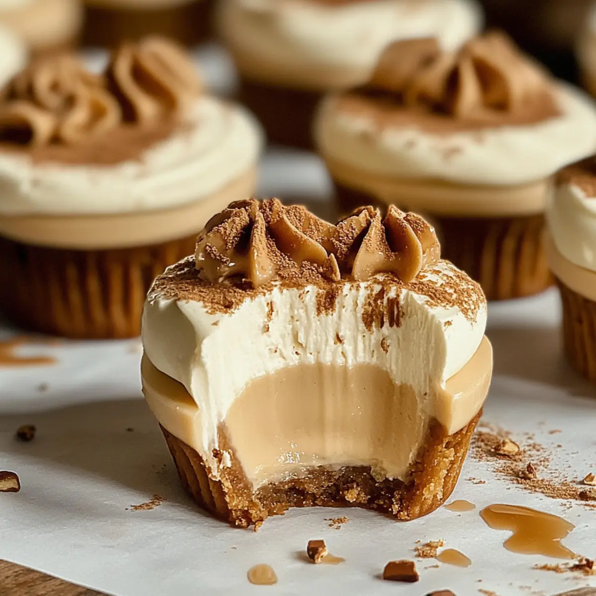 No-Bake Mini Biscoff Cheesecakes