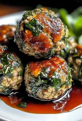 Spinach Garlic Meatballs