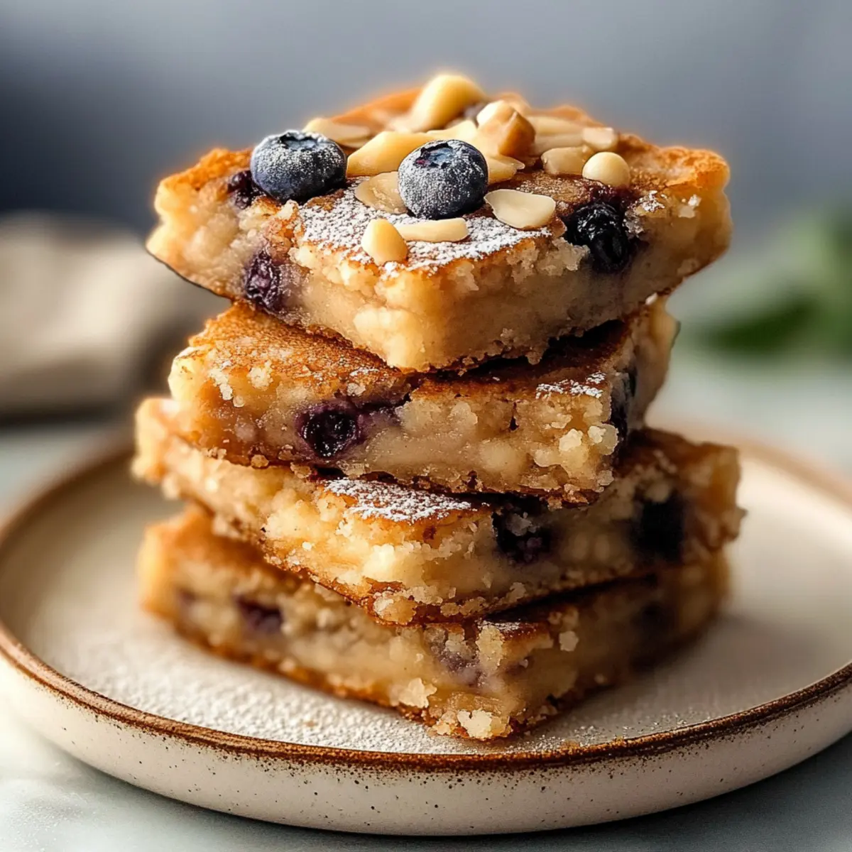 Greek Yogurt Pancakes with Fresh Blueberries