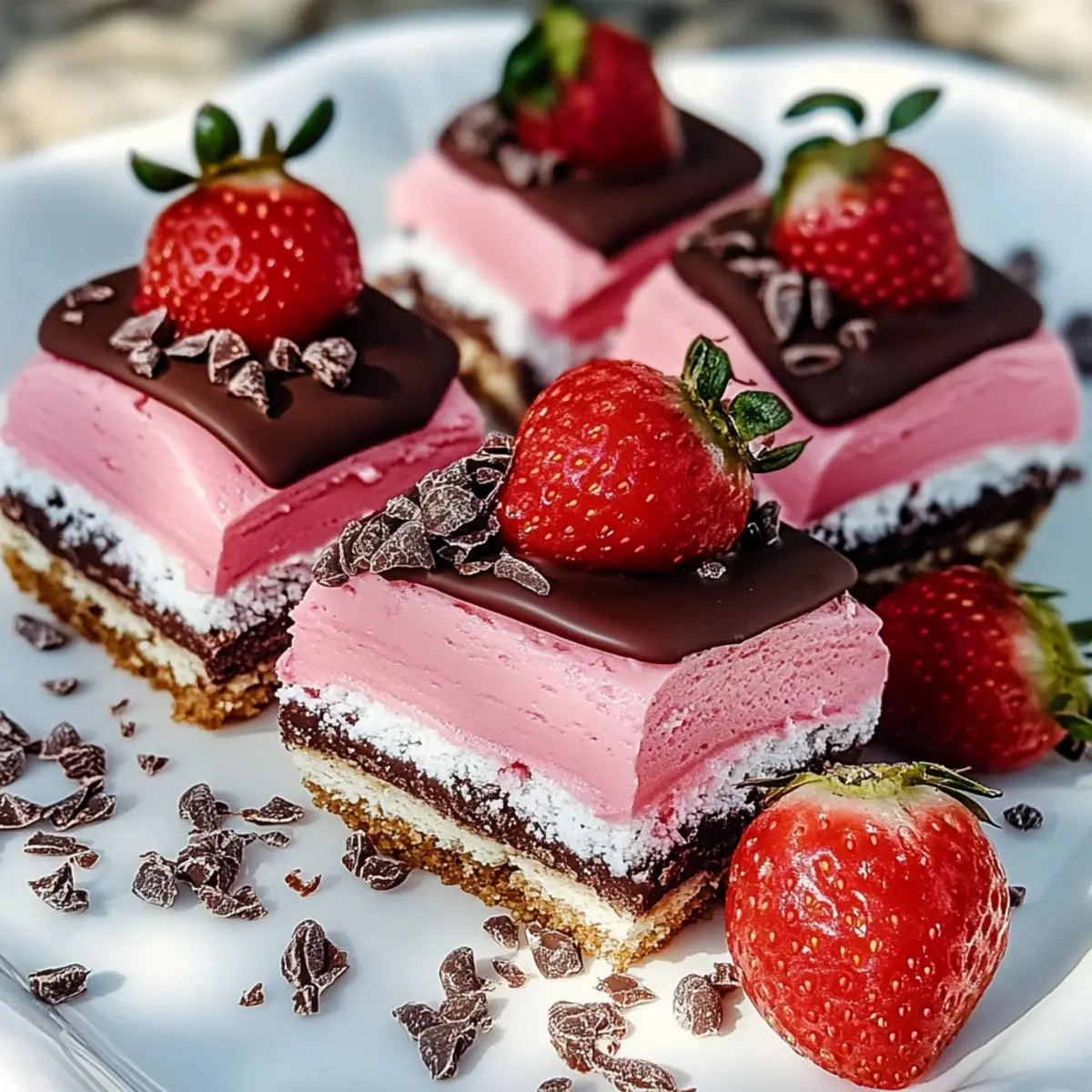 Chocolate-Dipped Strawberry Frosted Wafers
