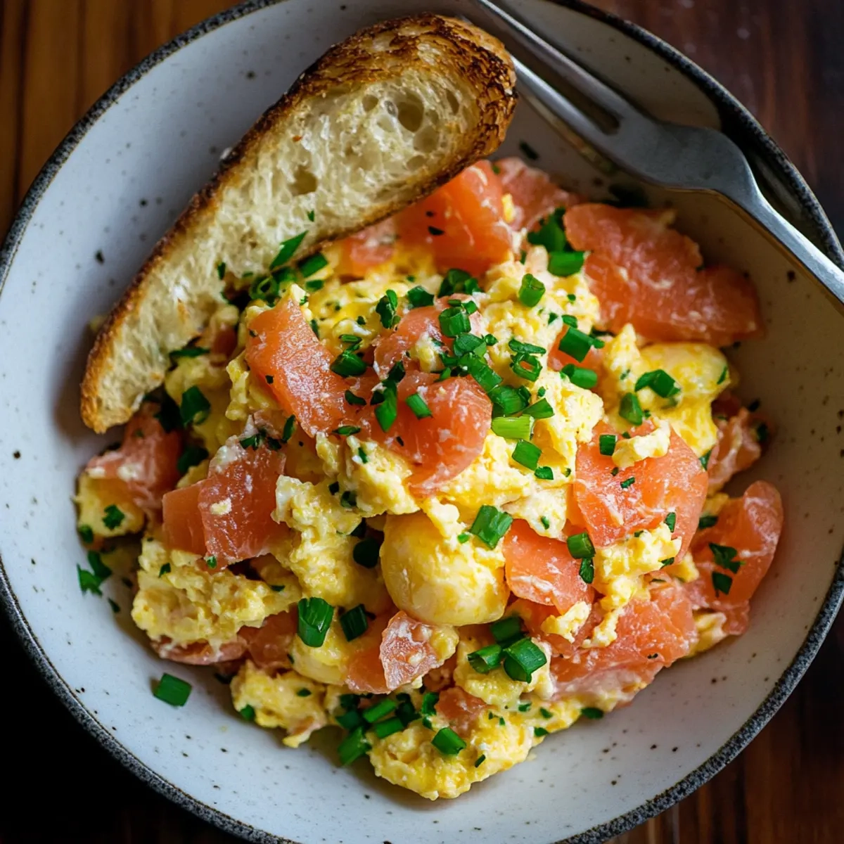 Smoked Salmon Egg Scramble