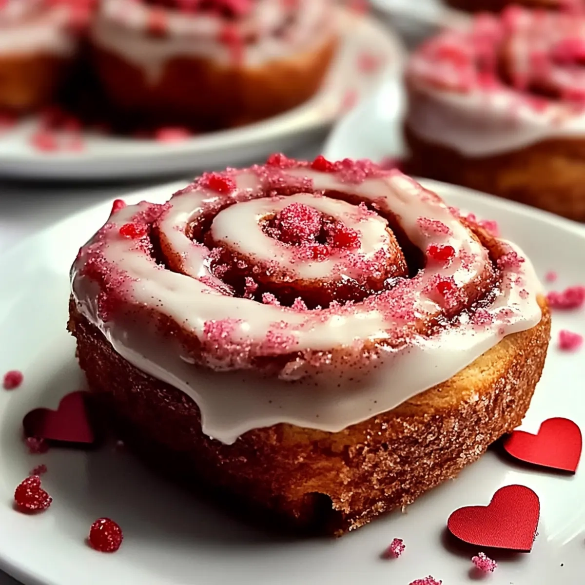Valentine's Cinnamon Rolls