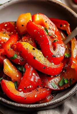 Marinated Roasted Red Peppers