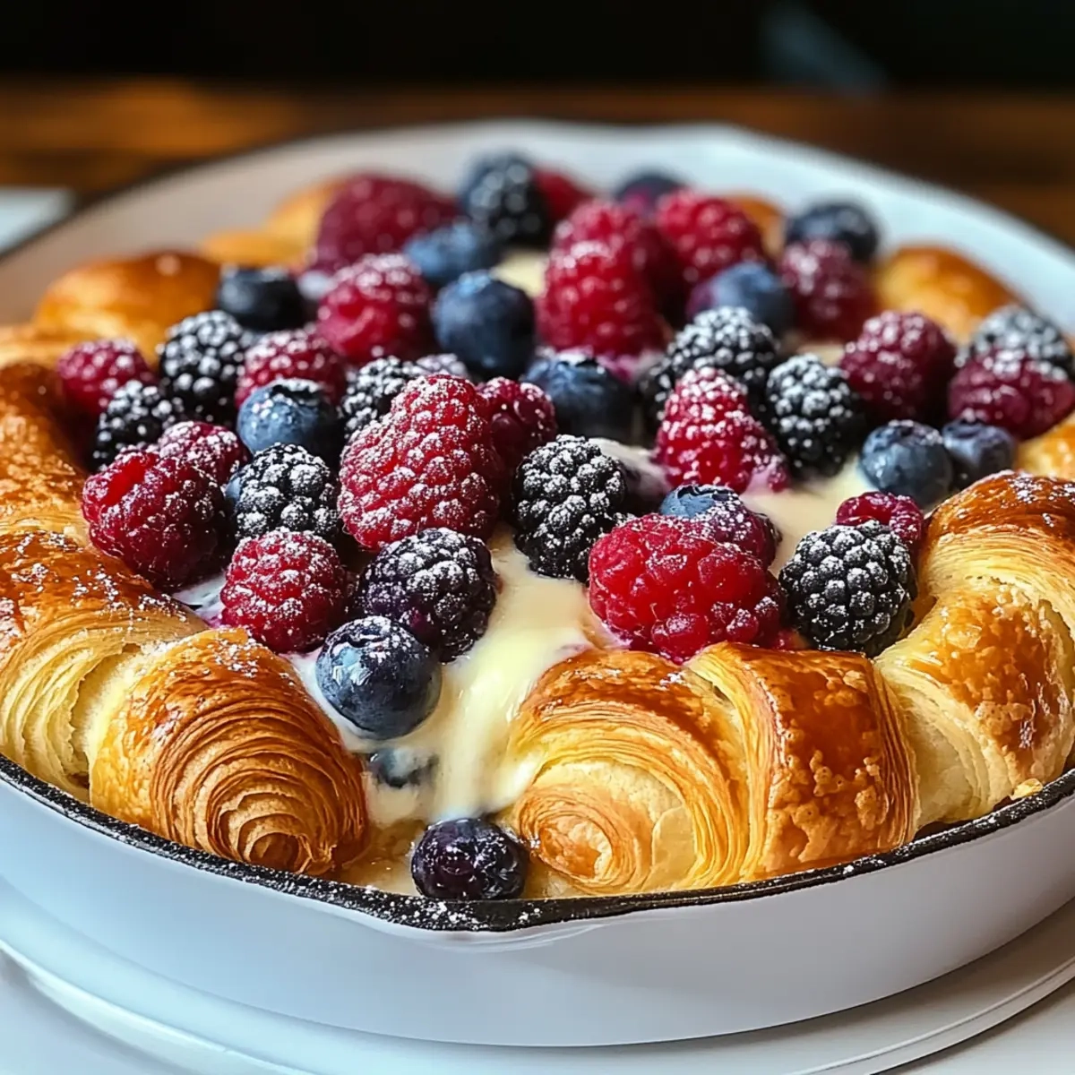 Berry Croissant Casserole