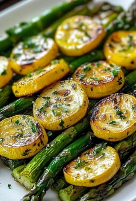 Garlic Roasted Asparagus and Zucchini