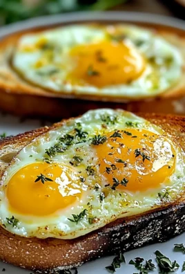 Egg Cheese Herb Toast