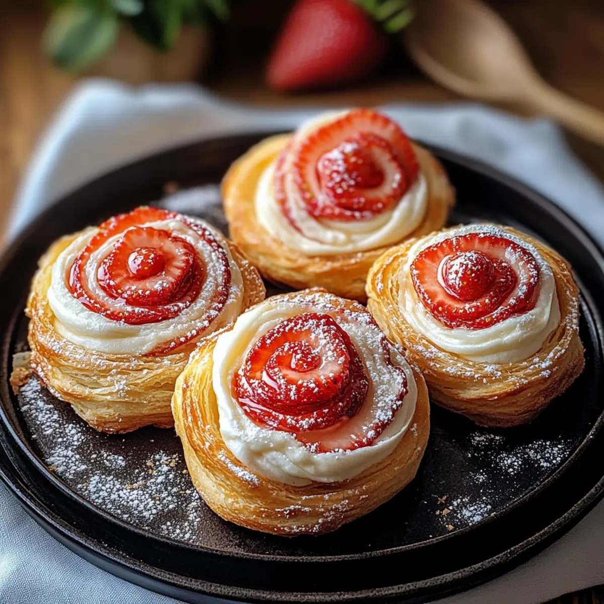 Strawberry Palmiers