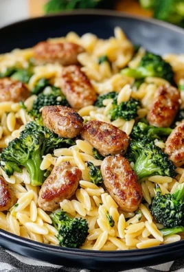 Chicken Sausage and Broccoli Orzo