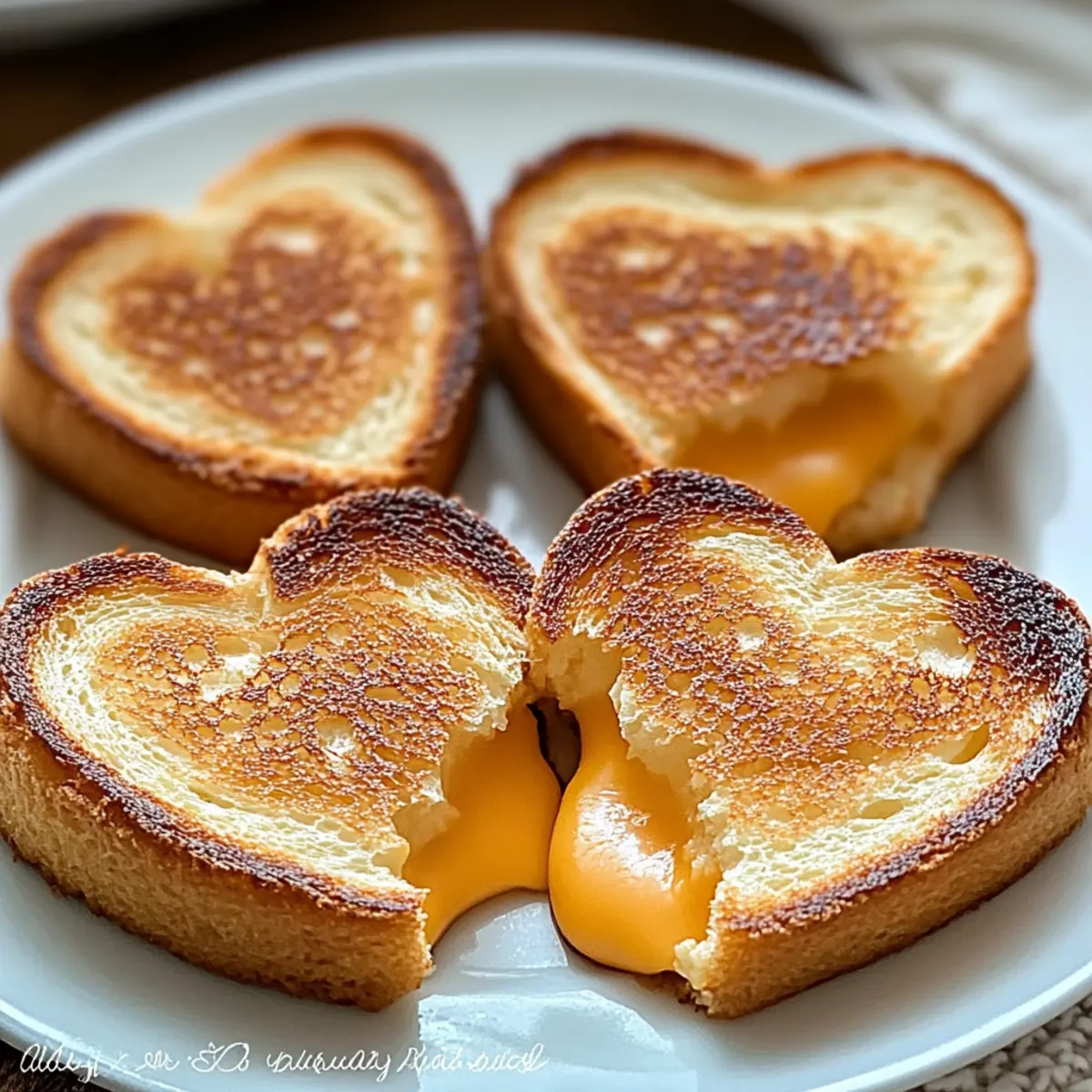 Mini Grilled Cheese Hearts