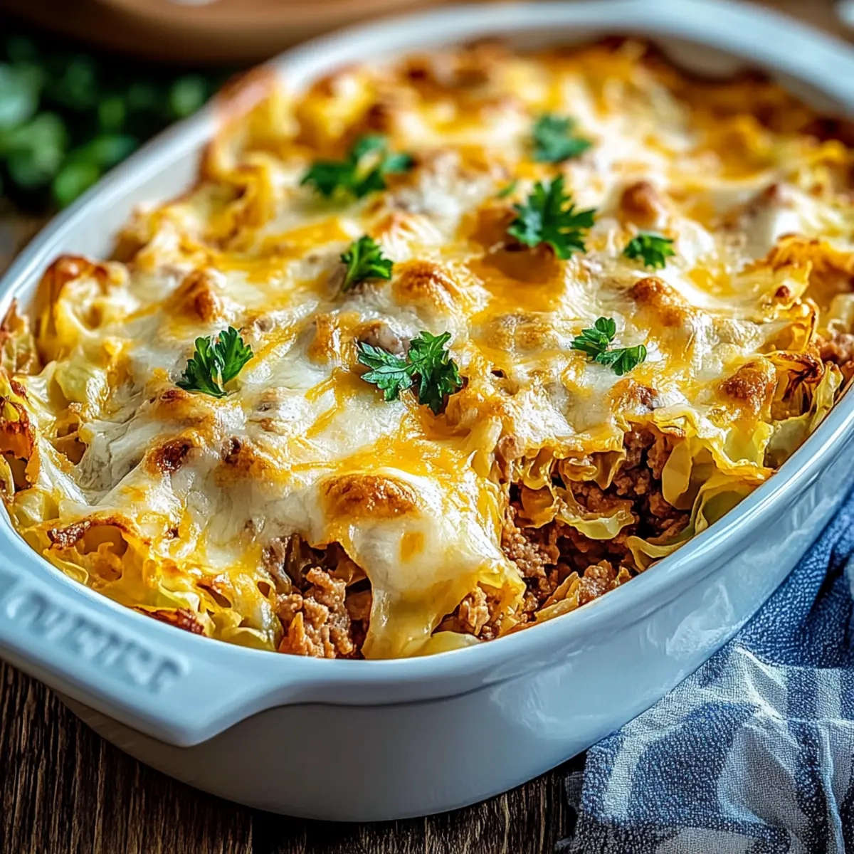 Cabbage Casserole Cheddar Beef